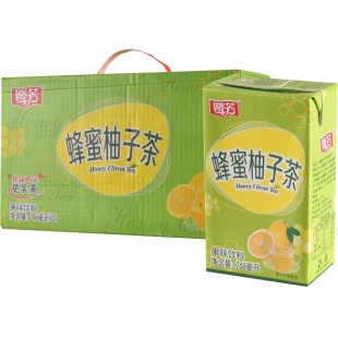鹭芳蜂蜜柚子茶饮料248ml*24支/提礼盒装  生津止渴